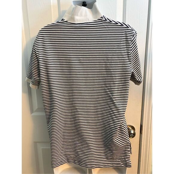 Vintage 90’s Ralph Lauren Polo White and Black Striped Shirt. Size Large - Picture 7 of 7